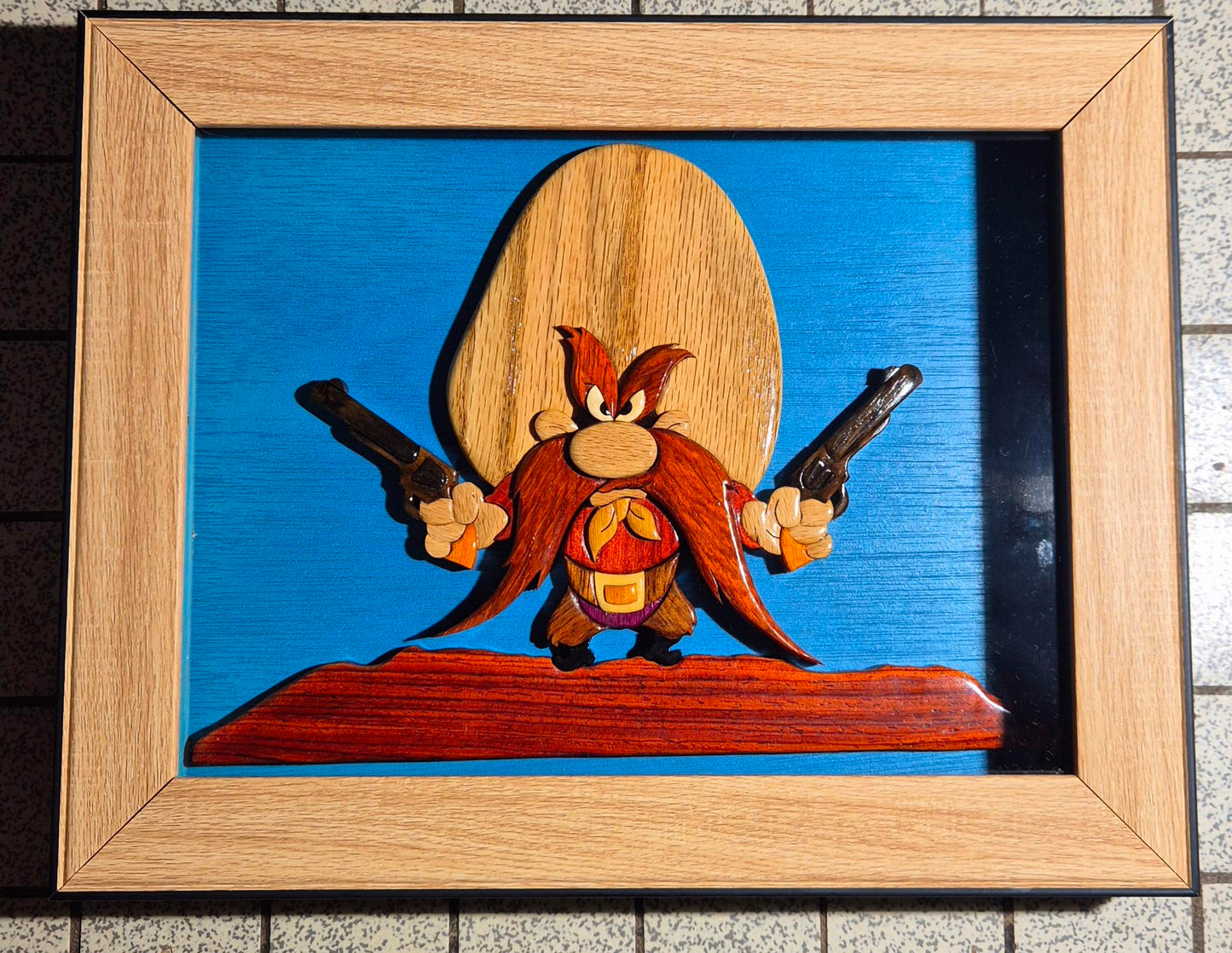 Art de l'Intarsia "Sam le pirate"