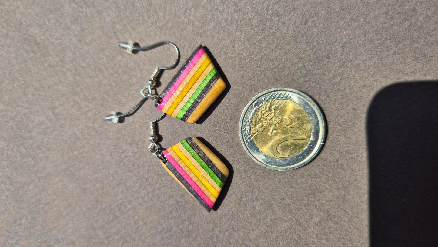 Boucles d'oreilles "Explosion de couleurs"