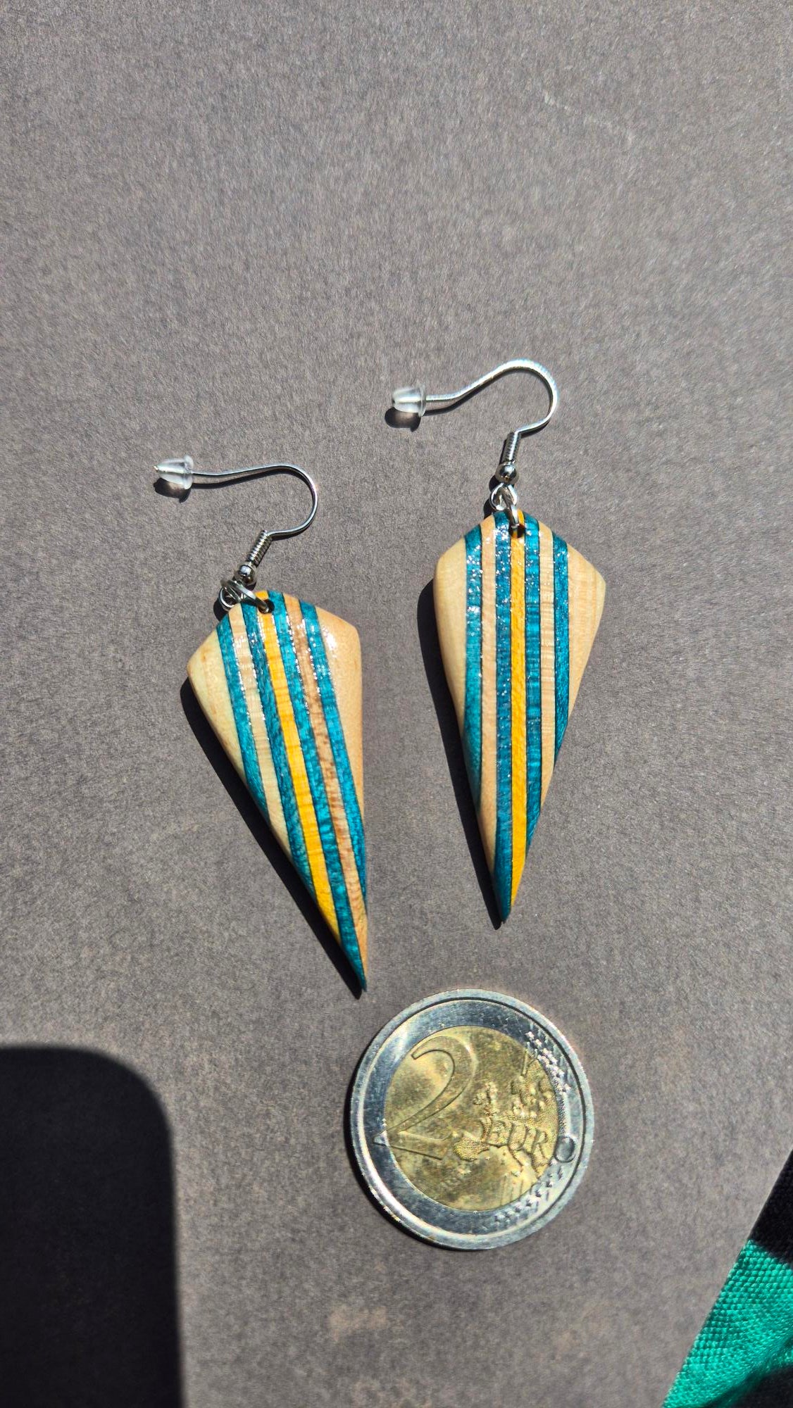 Boucles d'oreilles "bleu profondeur"