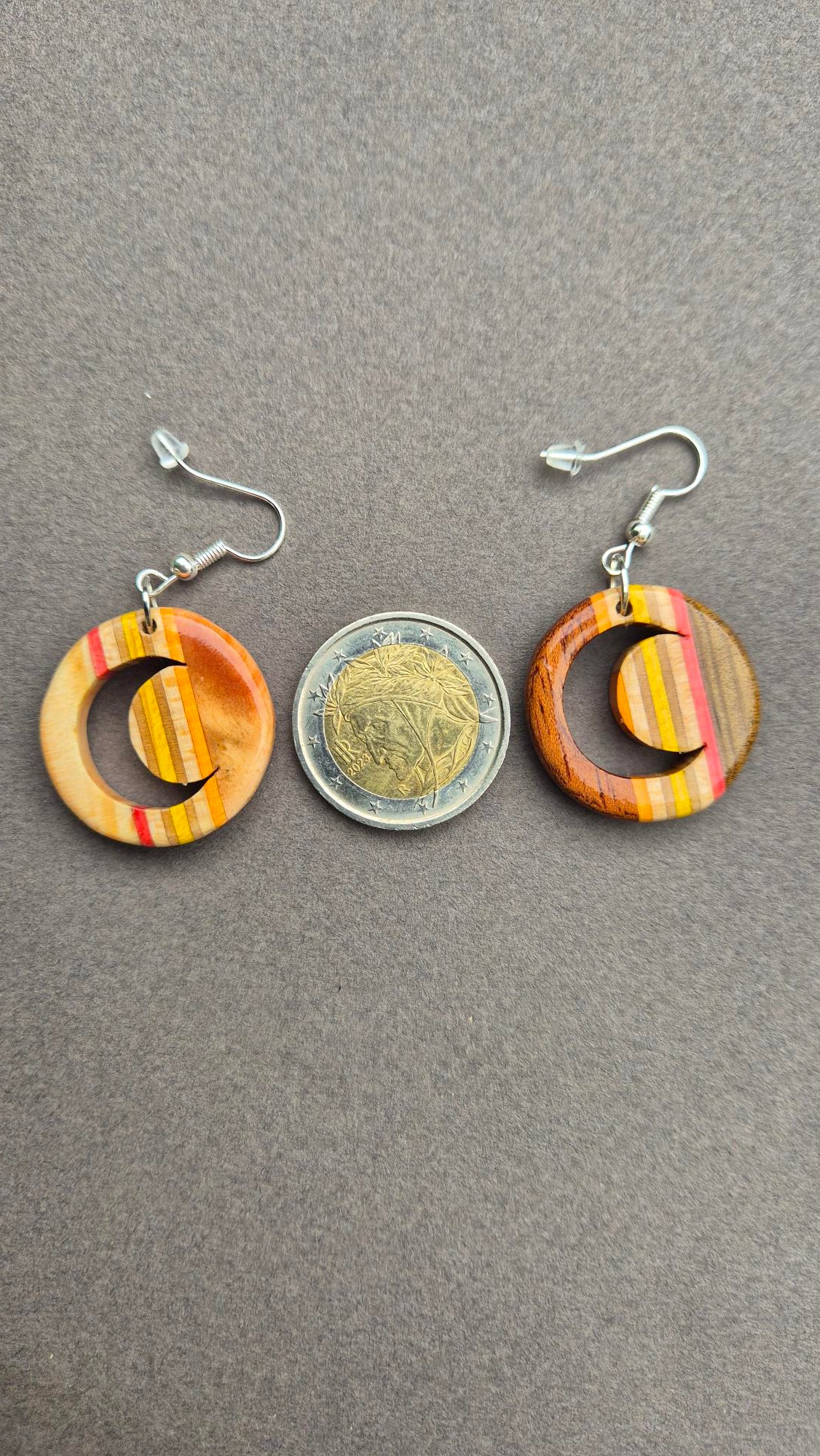 Boucles d'oreilles"Croissant de lune"