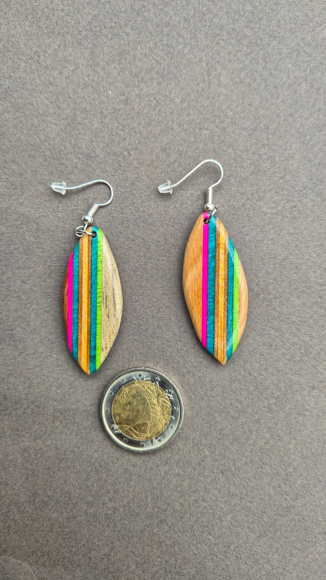 Boucles d'oreilles"Surf multicouleur"