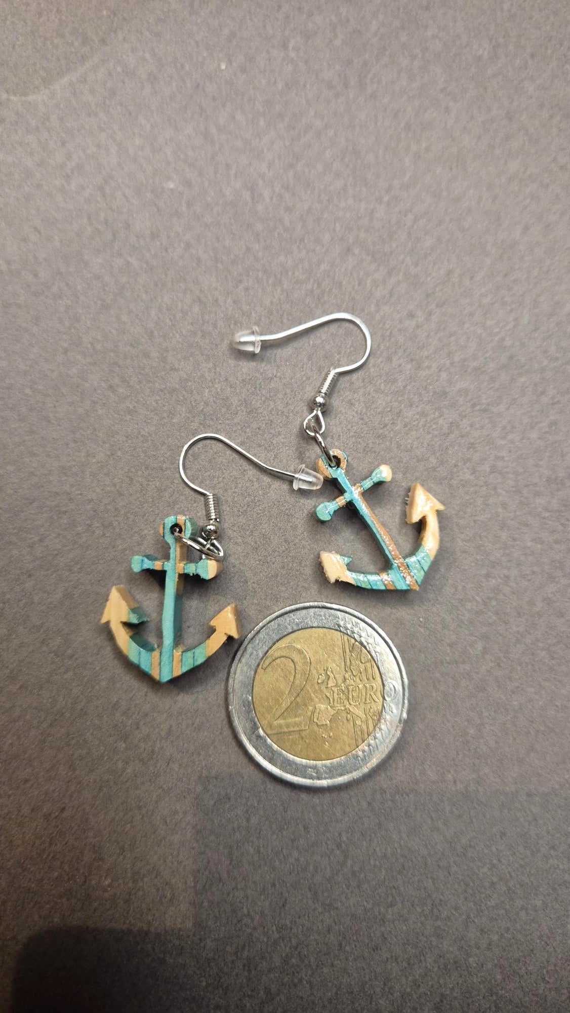 Boucles d'oreilles "Ancre marine"