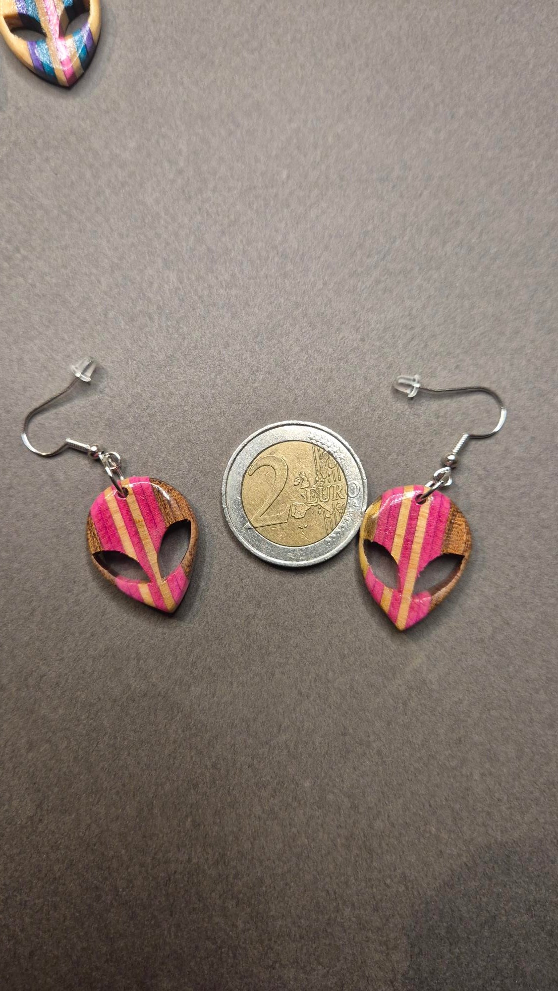Boucles d'oreilles"Mars en Rose"