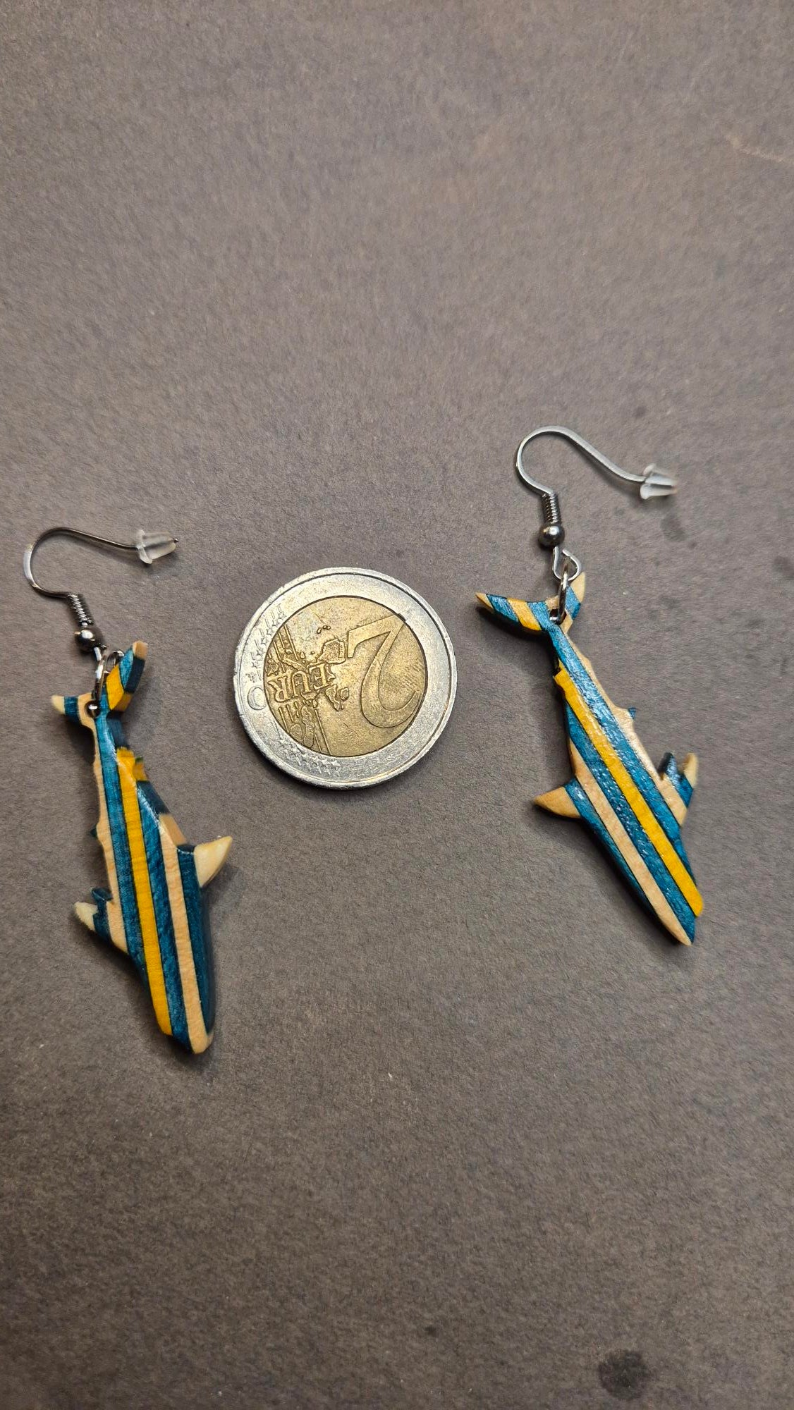 Boucles d'oreilles "Requin"
