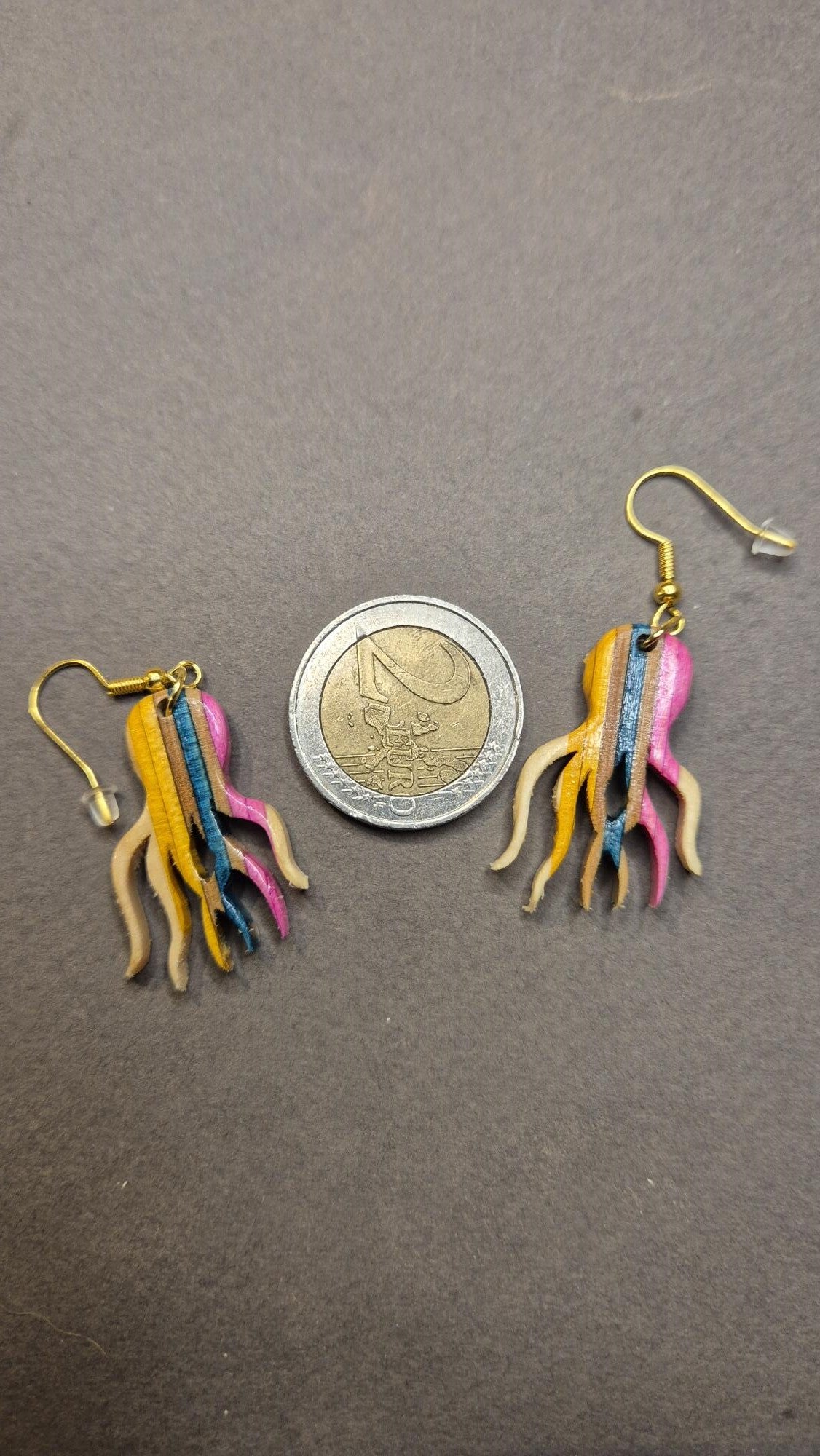 Boucles d'oreilles Pieuvre"