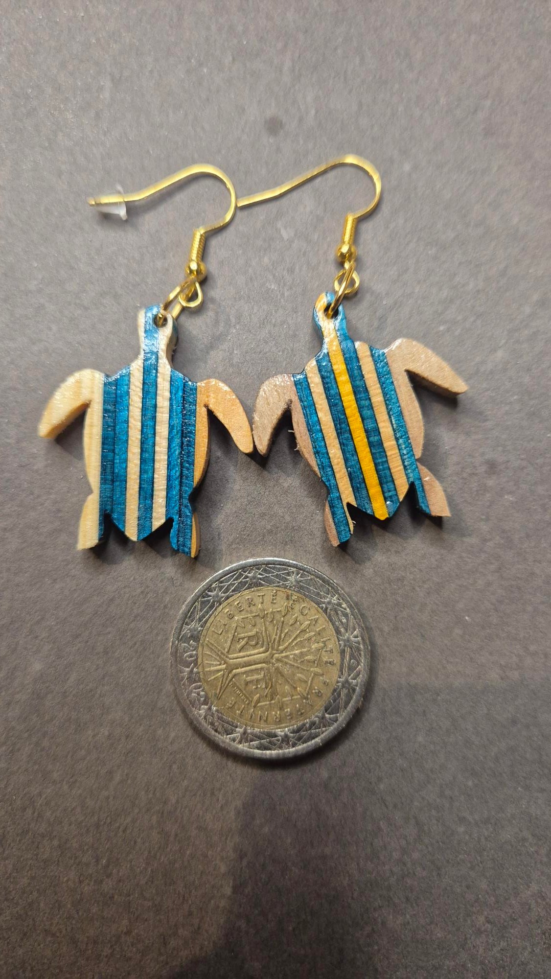 Boucle d'oreilles "Amour de tortue"