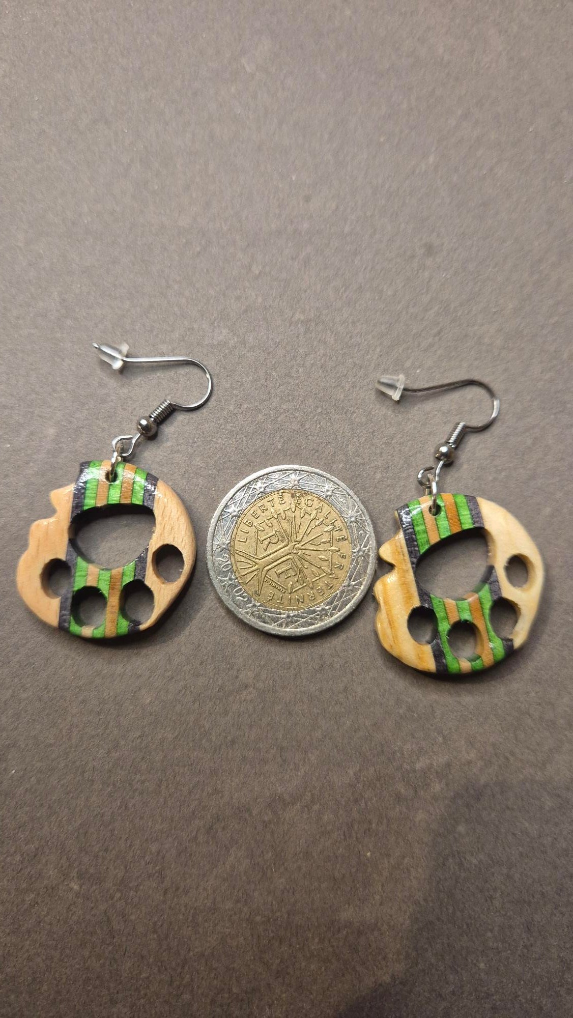 Boucles d'oreilles "empreintes de chien"