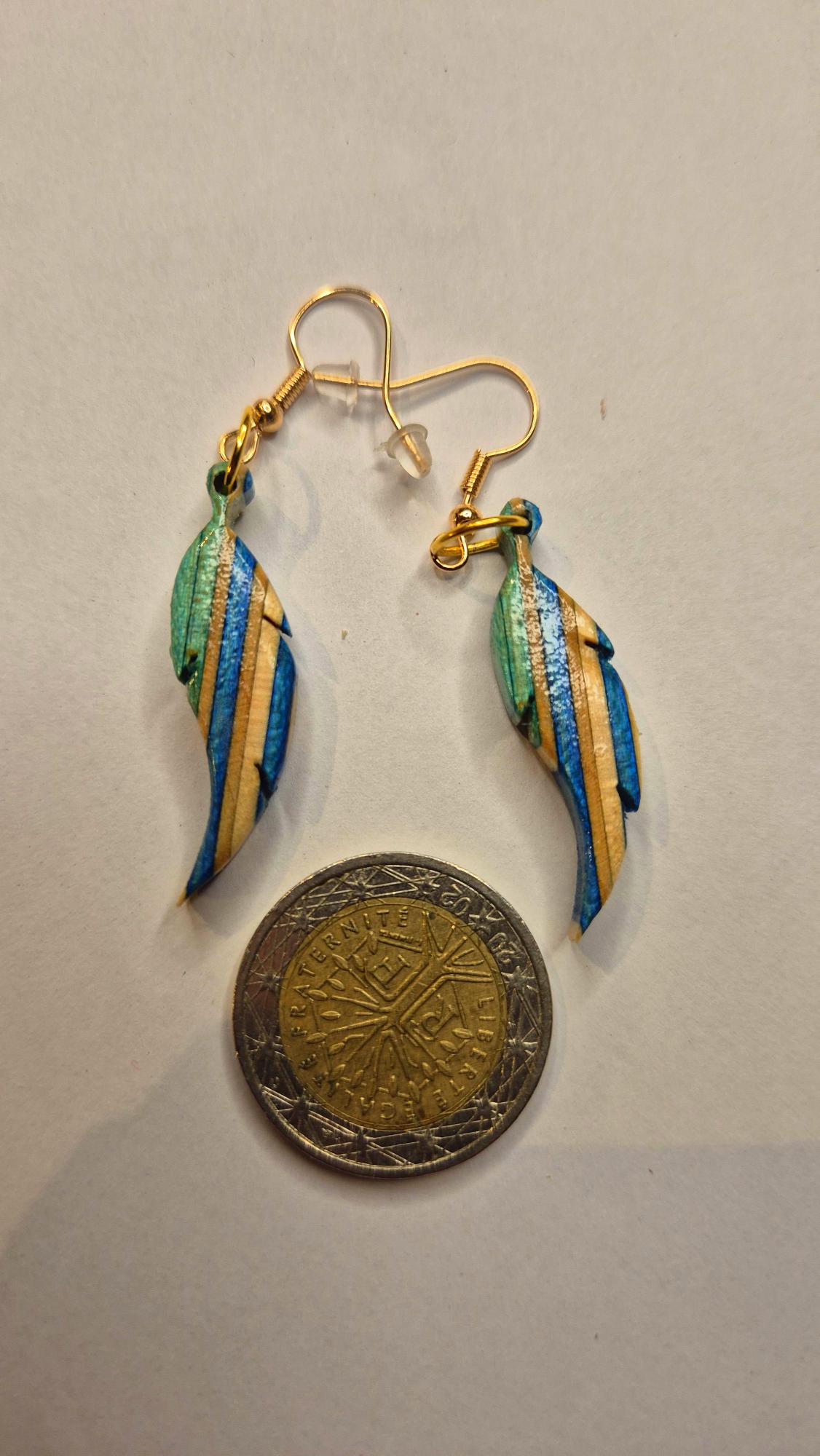 Boucles d'oreilles "Plumes"