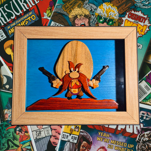 Art de l'Intarsia "Sam le pirate"