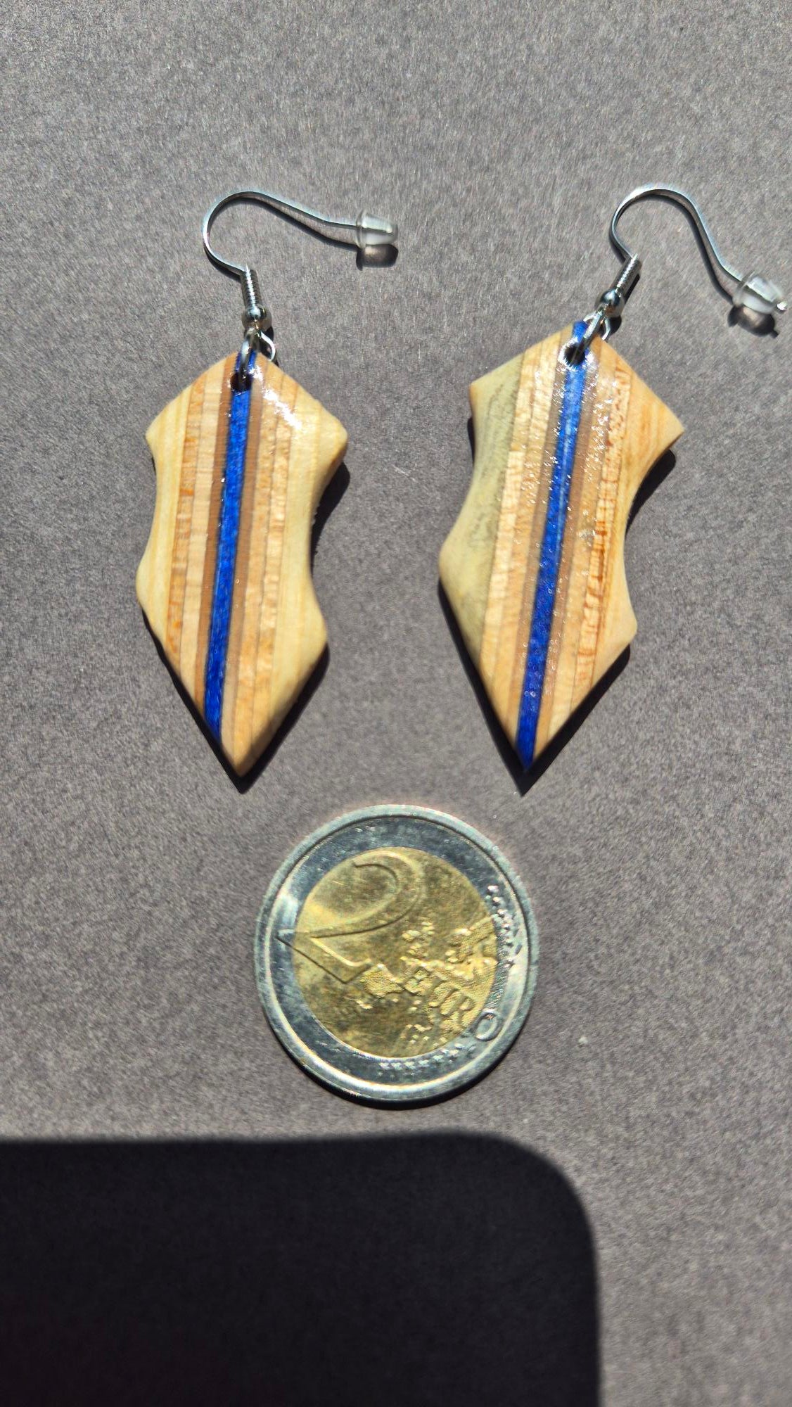 Boucles d'oreilles "Bleu voie lactée"