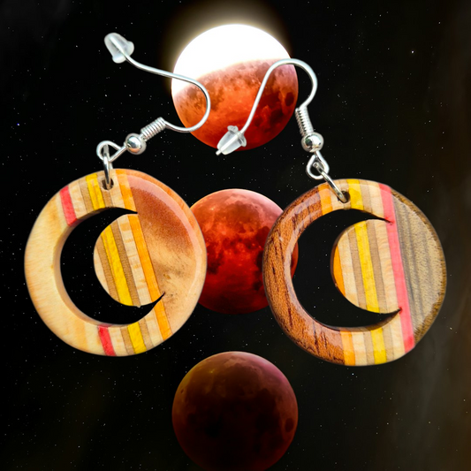 Boucles d'oreilles"Croissant de lune"