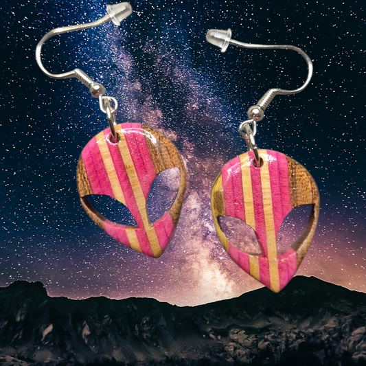 Boucles d'oreilles"Mars en Rose"