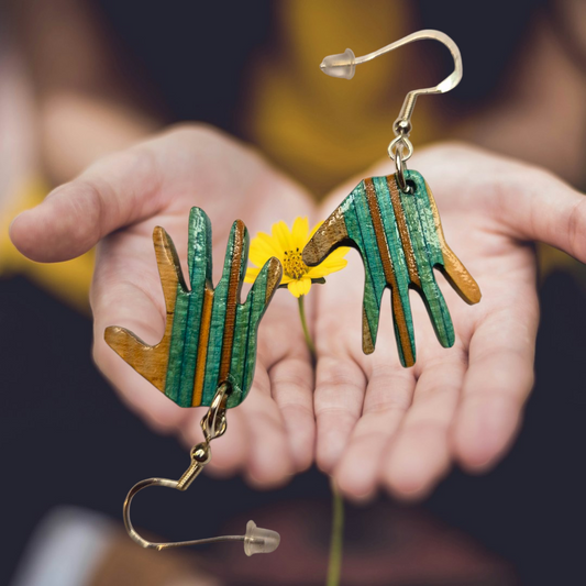 Boucles d'oreilles "mains"