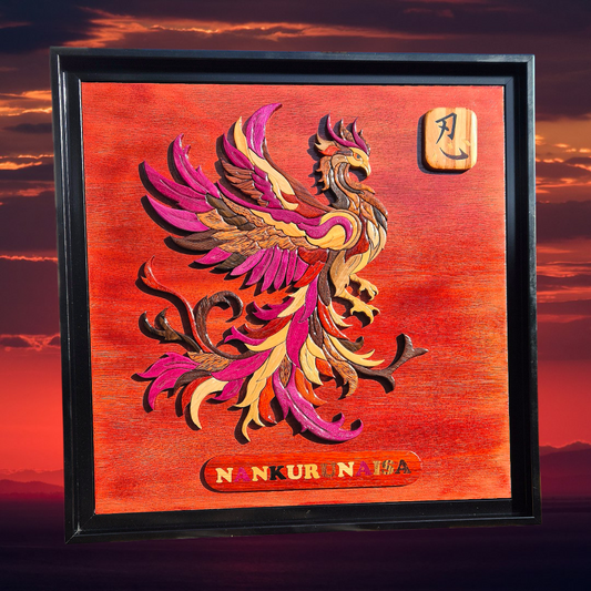 Art de l'intarsia "Le Phoenix Nankurunaisa"