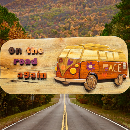 Art de l'intarsia "Combi VW"