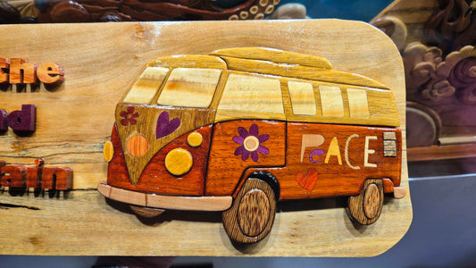 Art de l'intarsia "Combi VW"