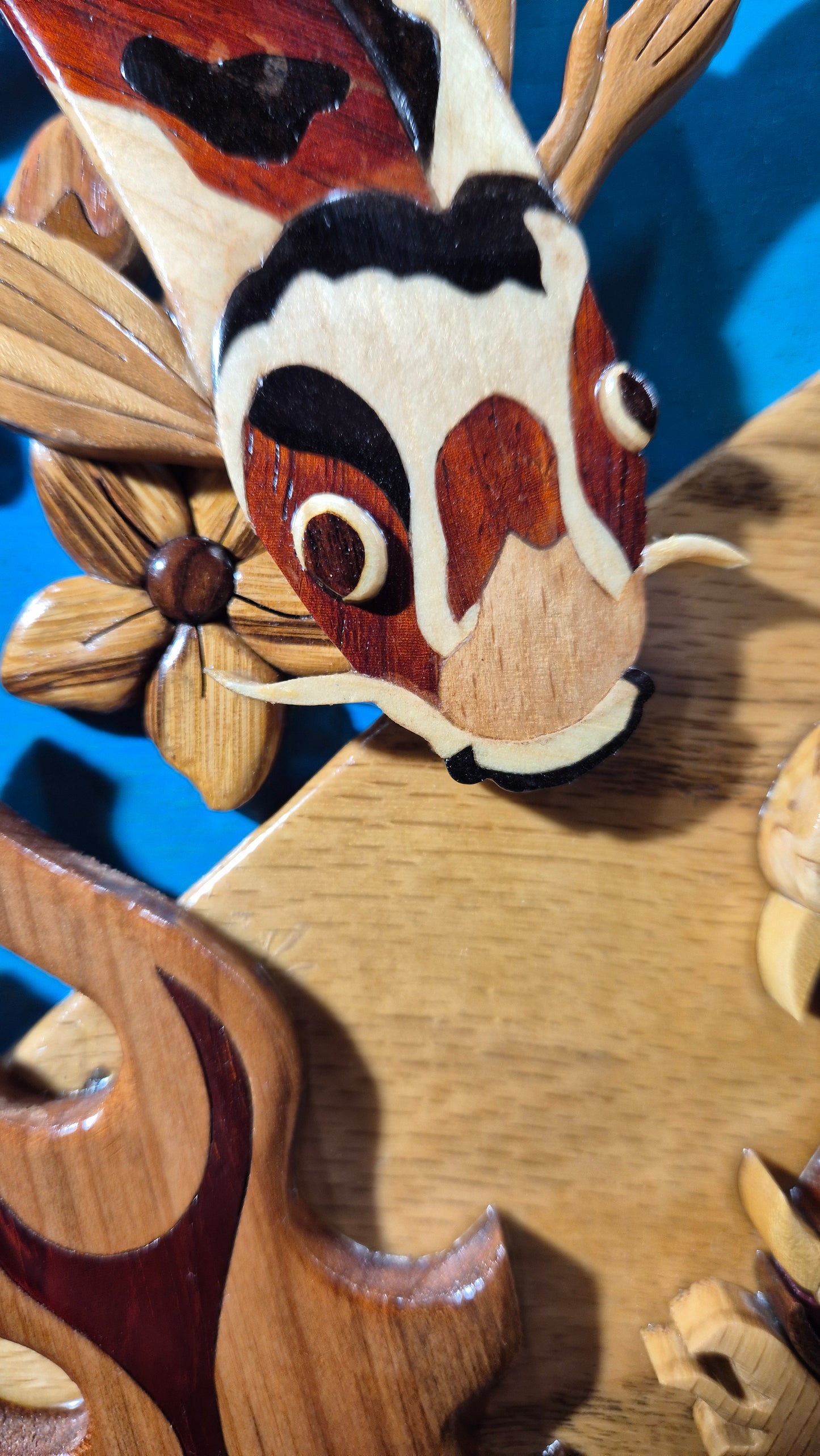 Art de l'intarsia "fresque monumentale japonaise "