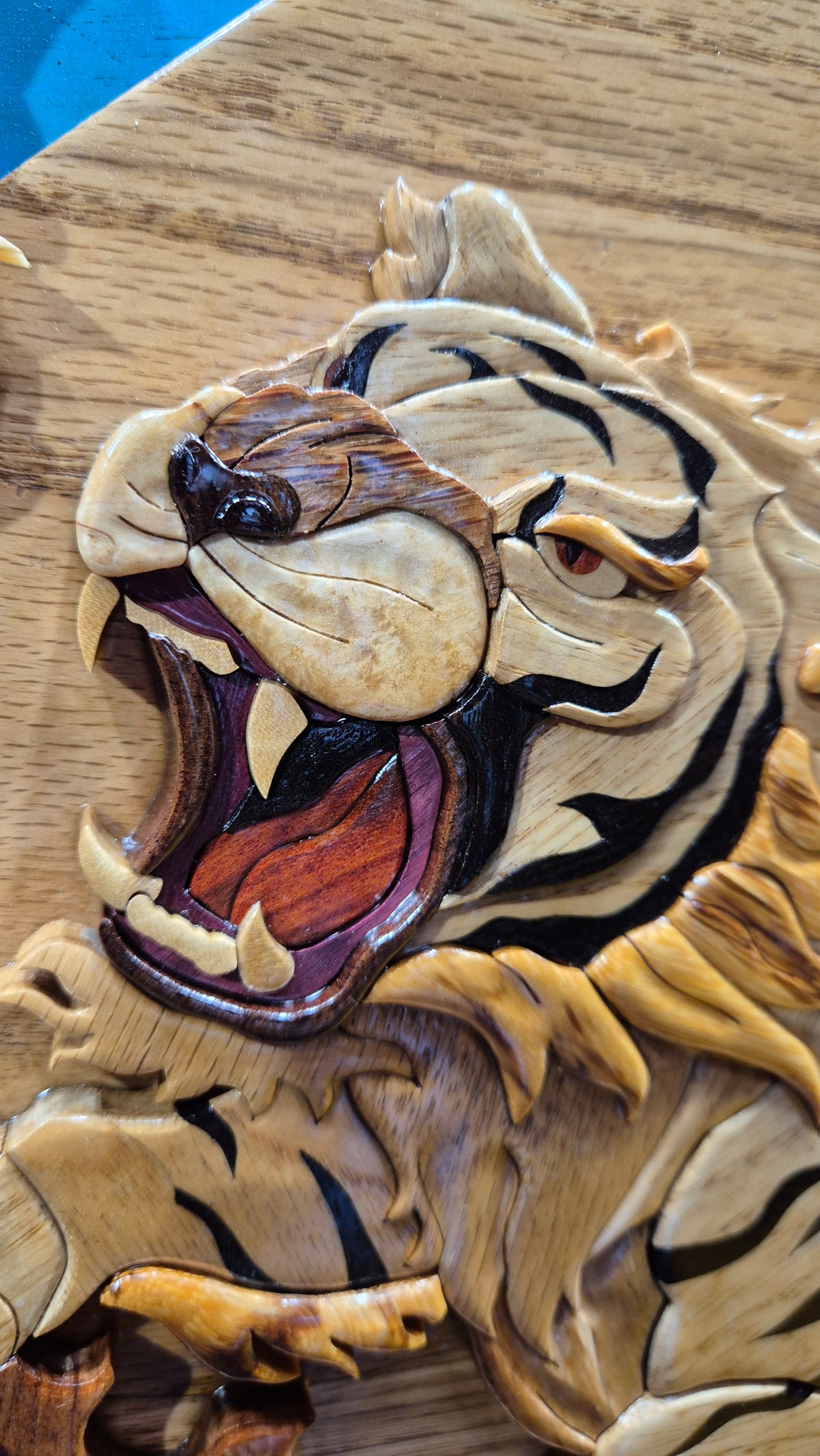 Art de l'intarsia "fresque monumentale japonaise "
