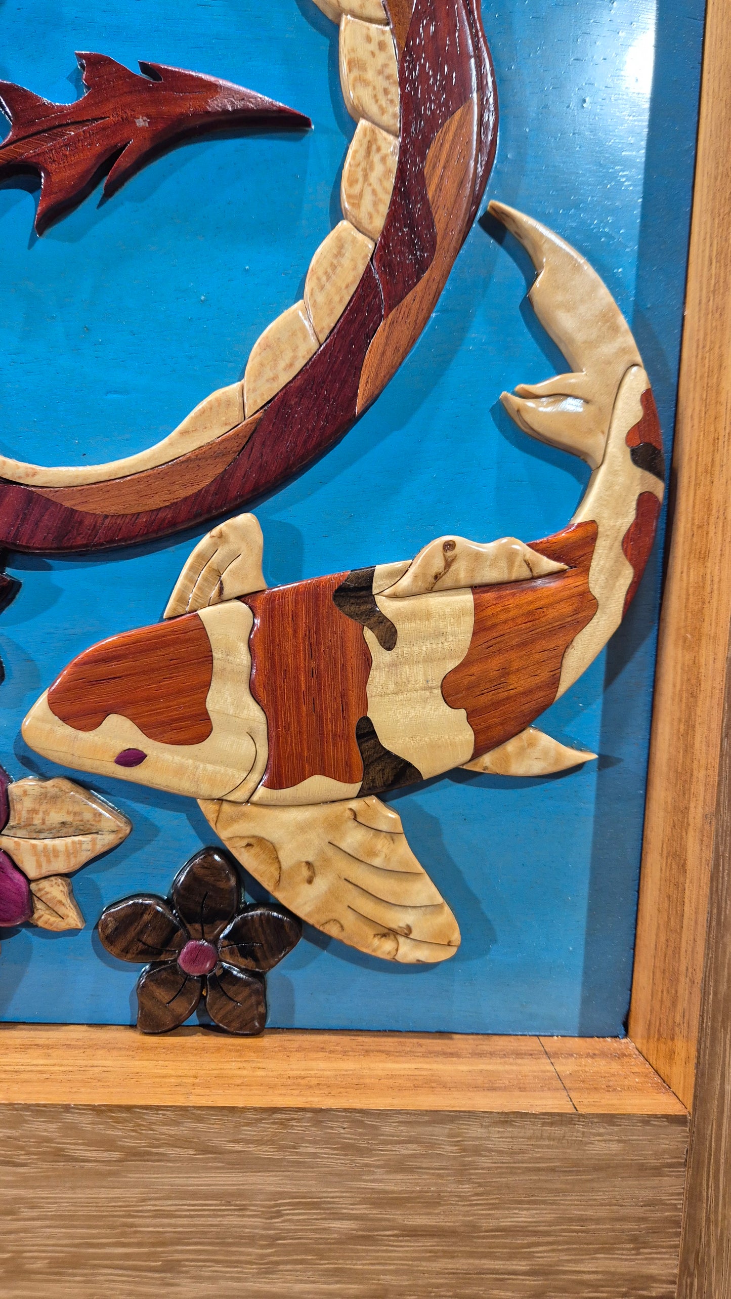 Art de l'intarsia "fresque monumentale japonaise "
