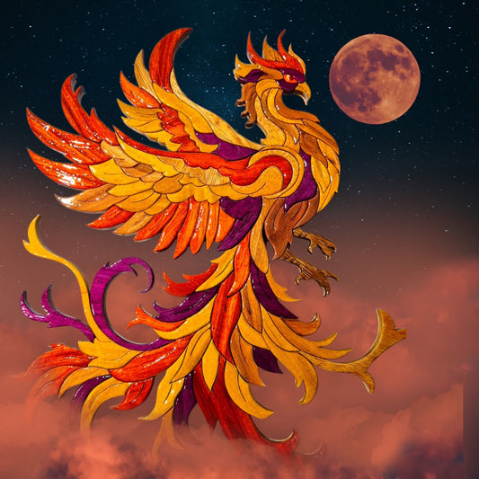 Art de l'intarsia "Le Phoenix Nankurunaisa"